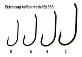 Háčky Extra carp teflon série Ex 333 vel. 8